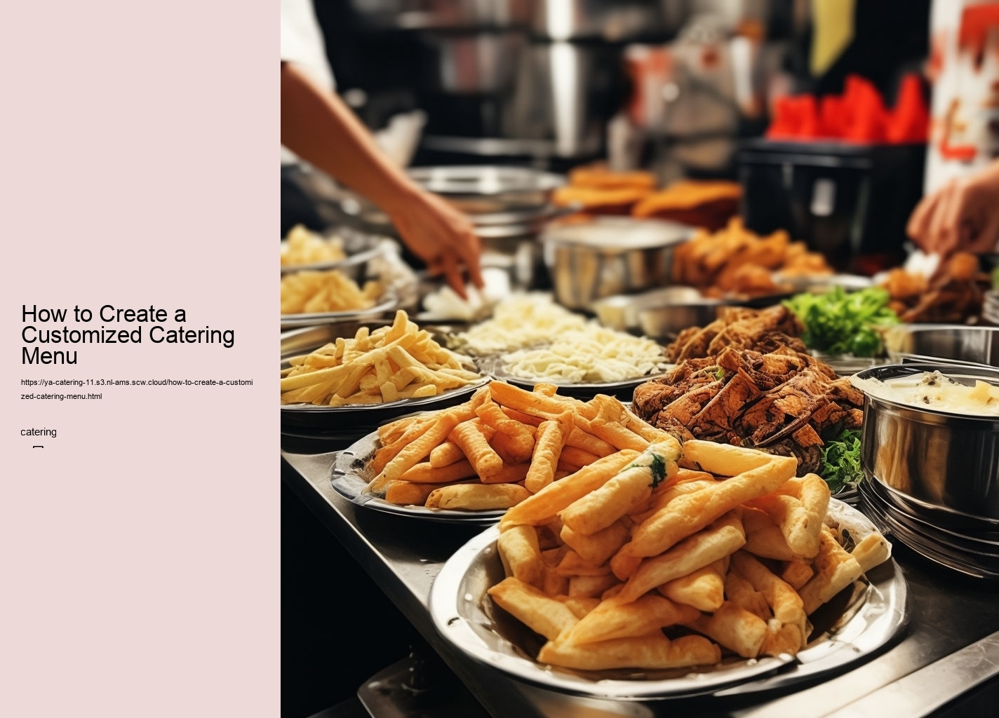 How to Create a Customized Catering Menu