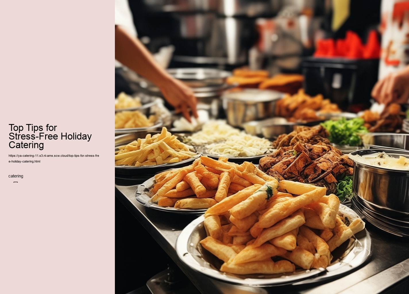 Top Tips for Stress-Free Holiday Catering